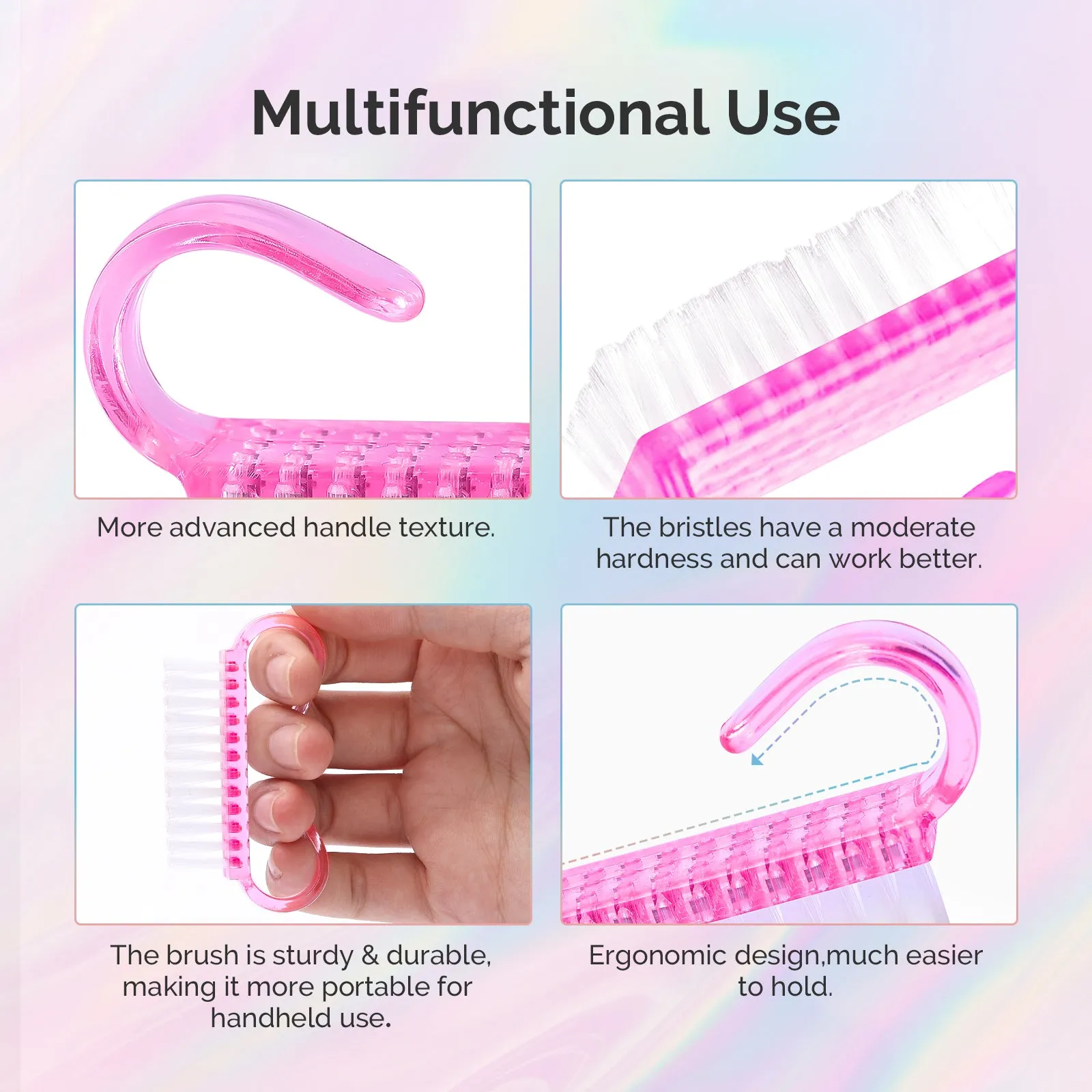 16Pcs Professional Nail Files and Buffers Kit - 100/180 Grit