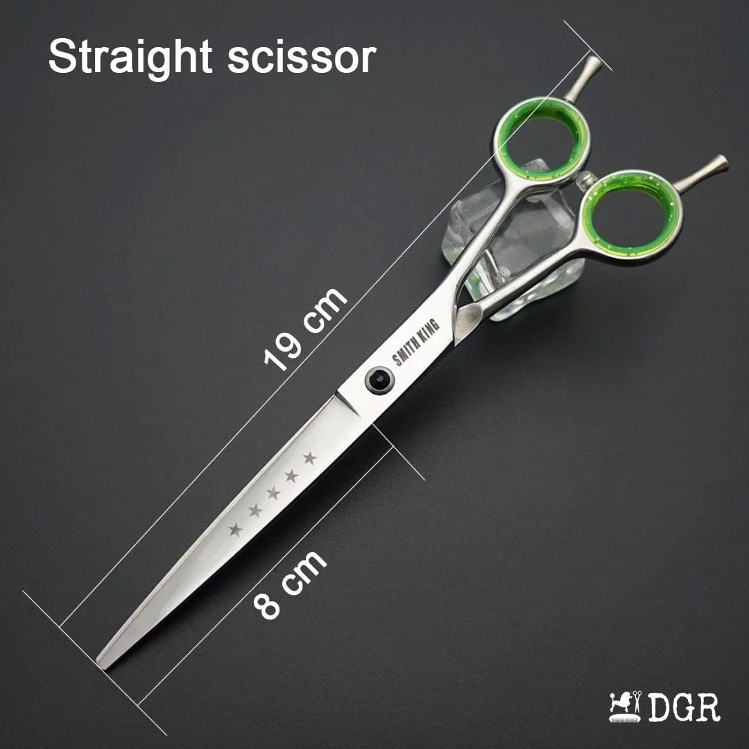7“ Pro. PET GROOMING Shears 4Pcs-Comb-Silver(USA Stock Available)