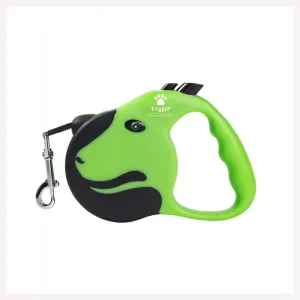 A a Pets' Retractable Leash with Lock-Unlock Technology-Green (5 meters)