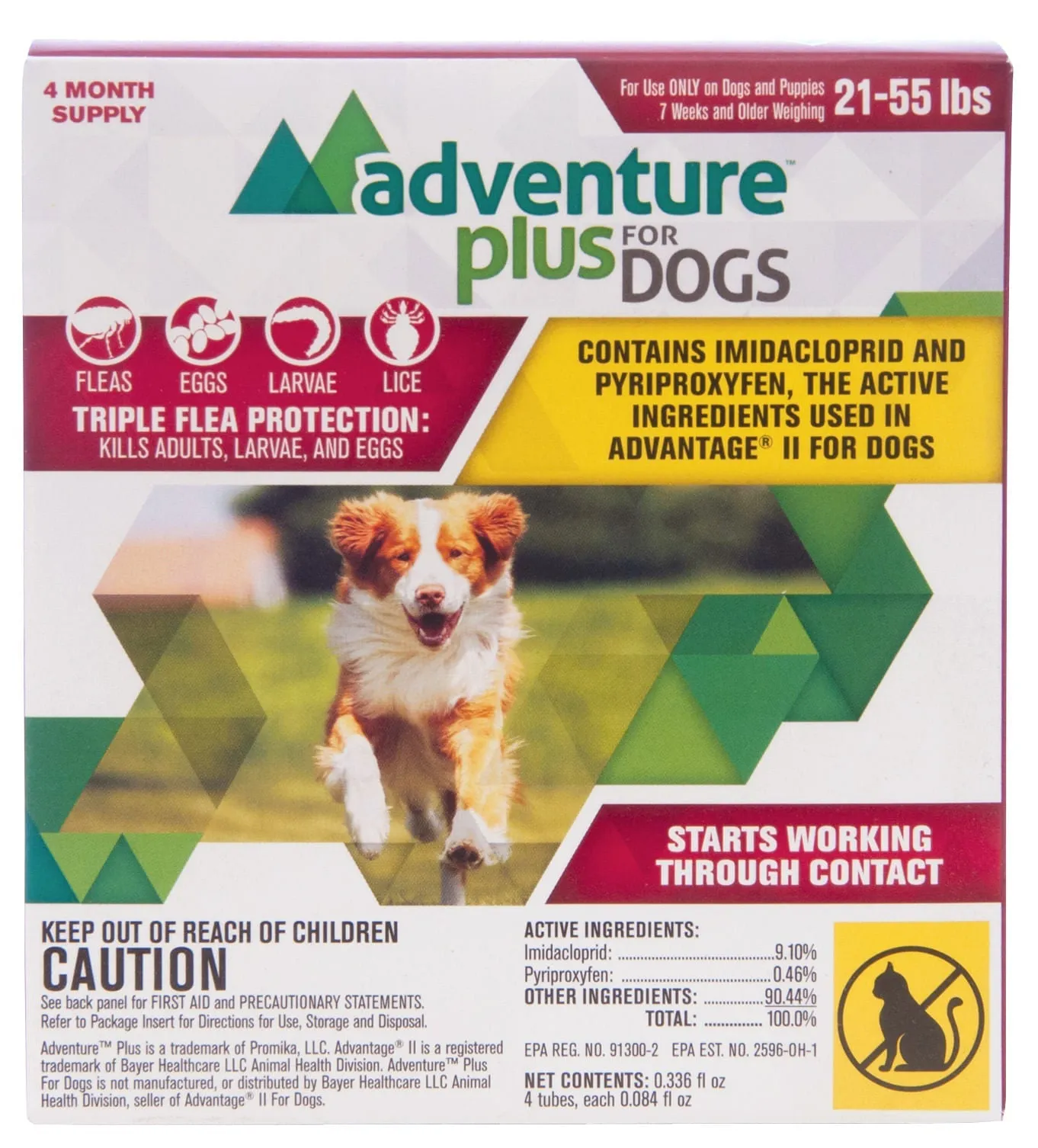 Adventure Plus for Dogs, 4 pk