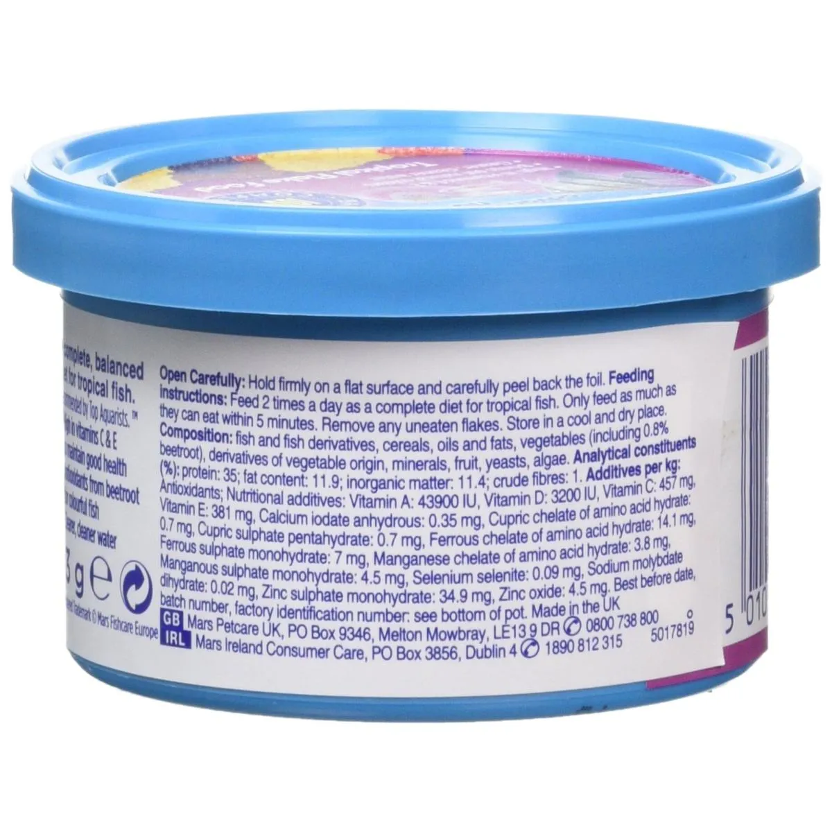 Aquarian Tropical Flake Food