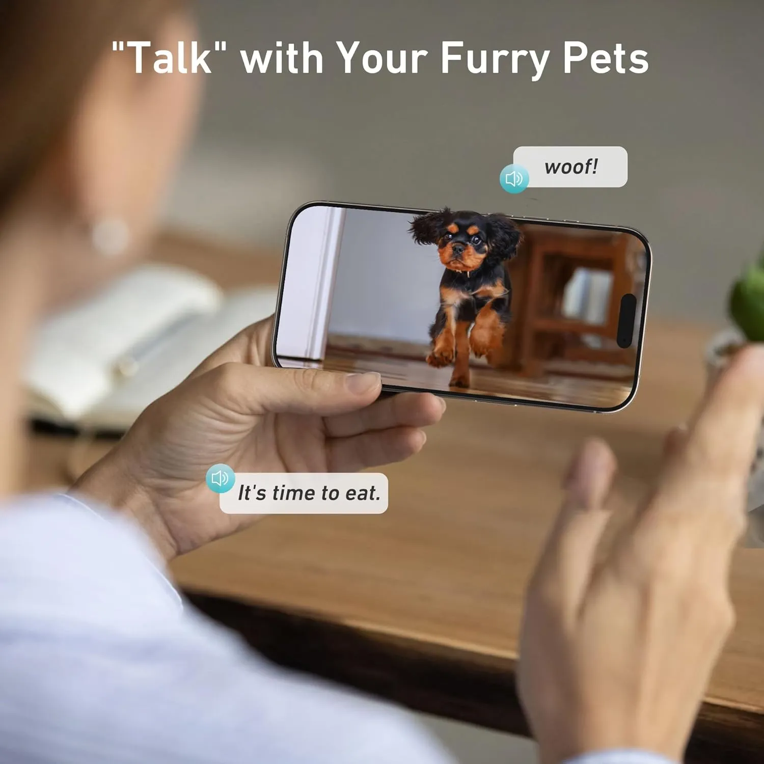Automatic Dog & Cat Feeder with Camera & WiFi  8L/34 Cups, 1080P Night Vision, 2.4 & 5G WiFi, 2-Way Talk, 10s Voice Recording, Timed Food Dispenser, Up to 99 Portions, 15 Meals Per Day