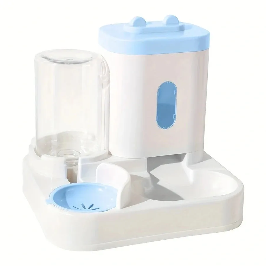 Automatic Pet Feeder with Large Capacity and Water Fountain – Elevated Feeding Station for Cats and Dogs