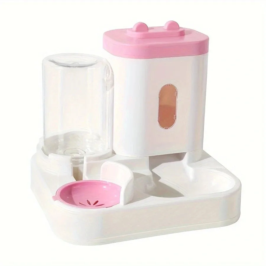 Automatic Pet Feeder with Large Capacity and Water Fountain – Elevated Feeding Station for Cats and Dogs