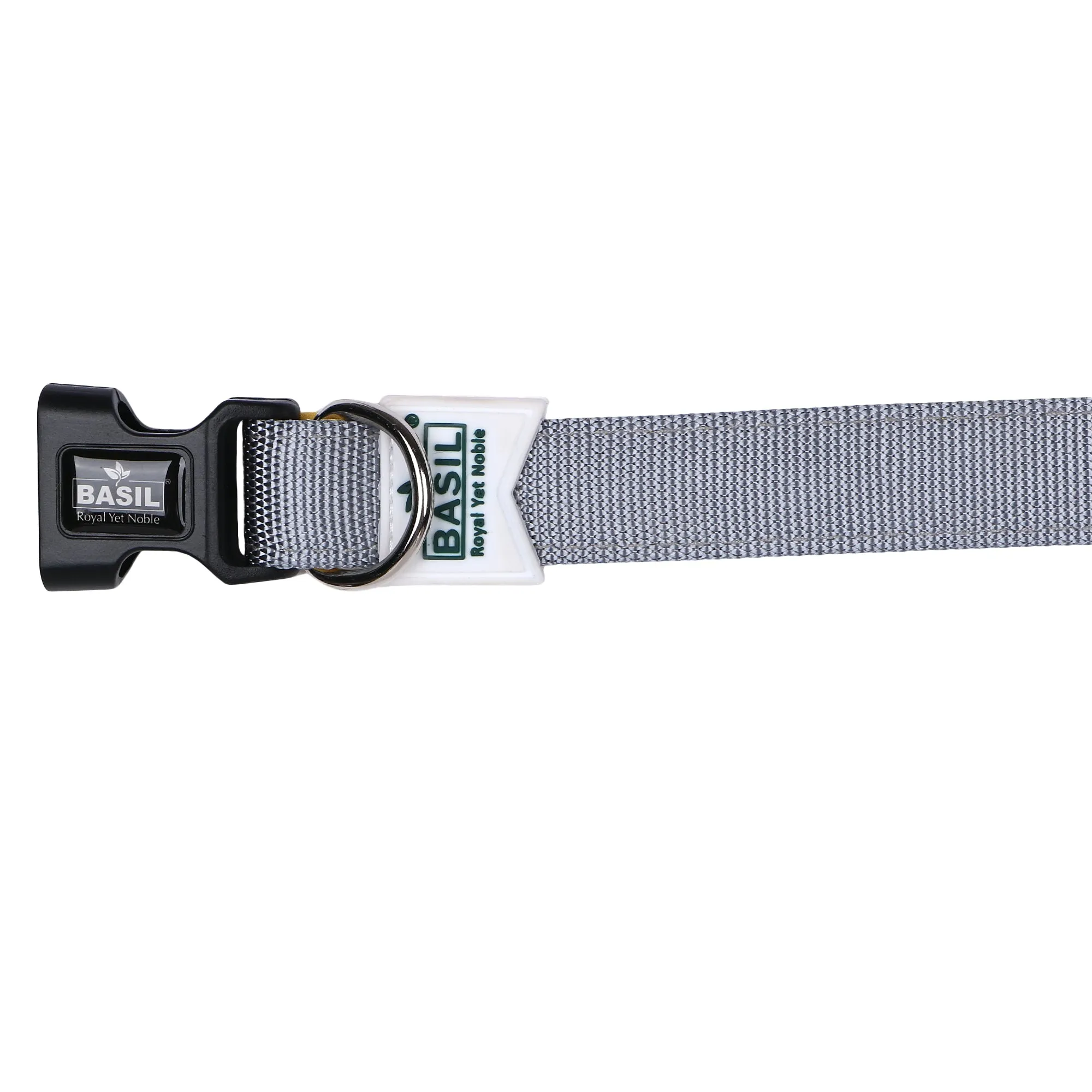 Basil Padded Adjustable Collar for Dogs & Puppies (grey)