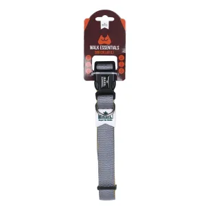 Basil Padded Adjustable Collar for Dogs & Puppies (grey)
