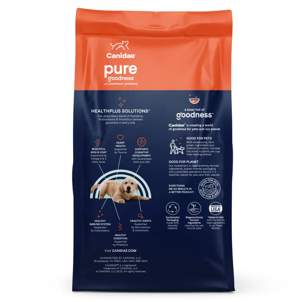 Canidae Pure Grain Free Salmon & Sweet Potato Dry Puppy Dog Food 4lb