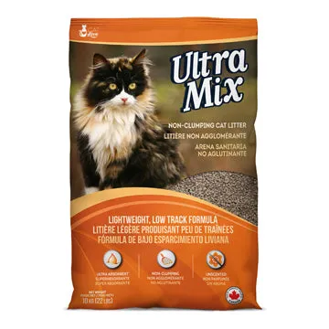 Cat Love Ultra Mix Unscented, Non-Clumping Cat Litter - 10 kg (22 lbs)