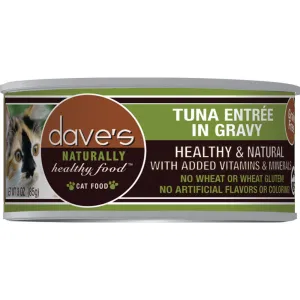 Dave's Pet Food Tuna Entree in Gravy Wet Cat Food 5.5oz