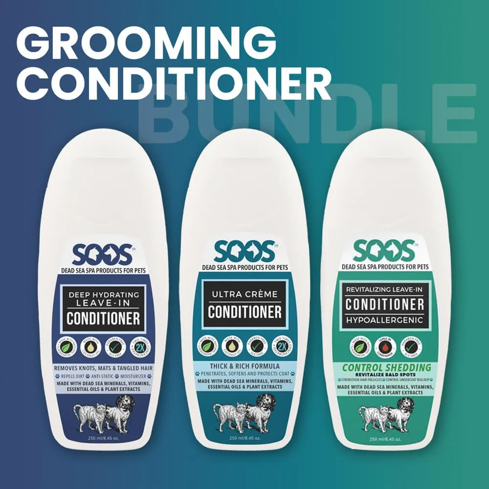 Dead Sea Pet Grooming Conditioner Bundle For Dogs & Cats