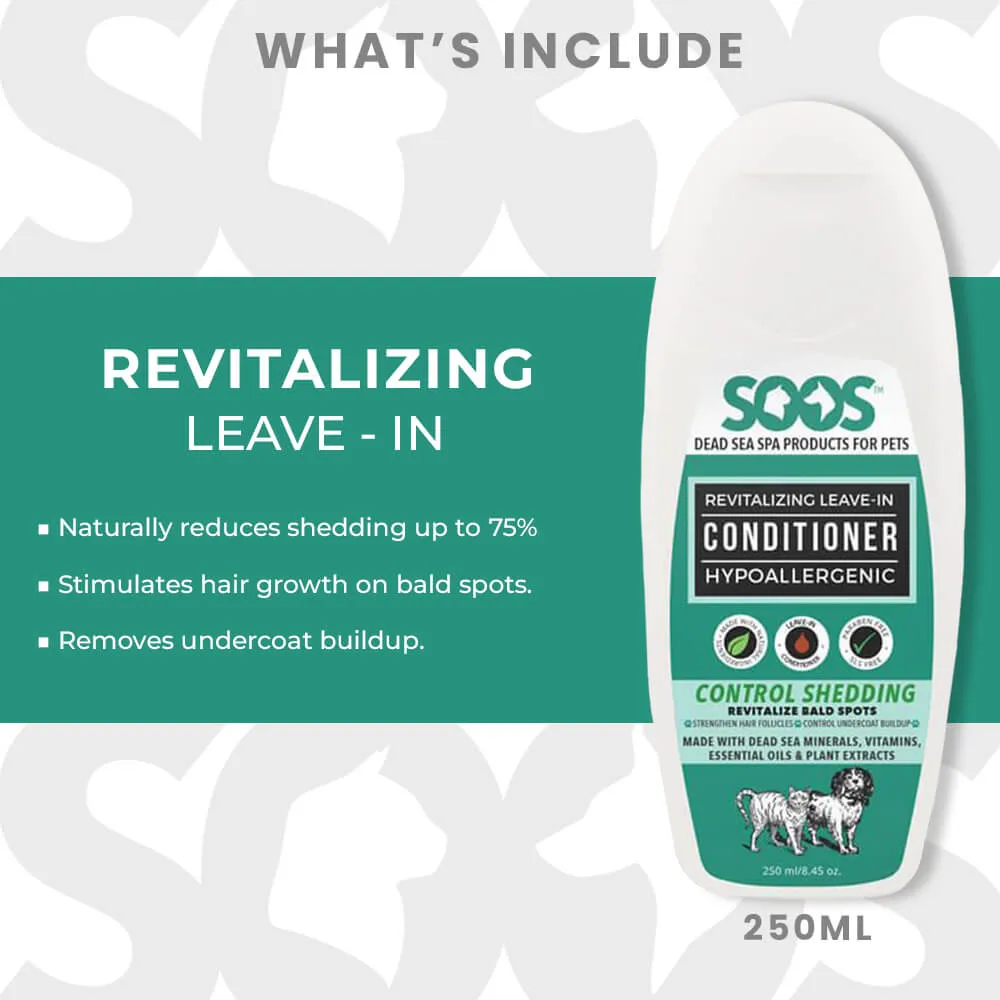 Dead Sea Pet Grooming Conditioner Bundle For Dogs & Cats