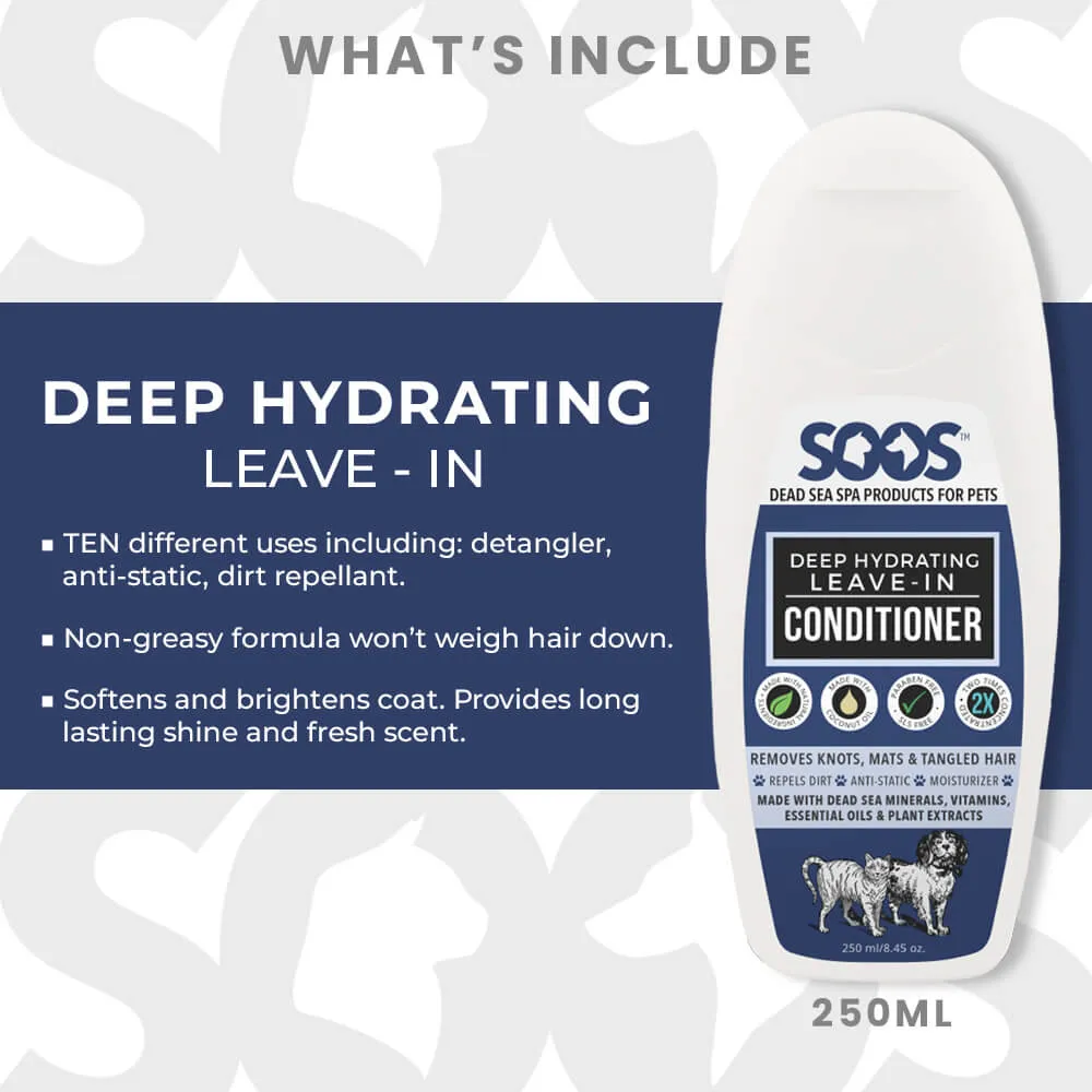 Dead Sea Pet Grooming Conditioner Bundle For Dogs & Cats