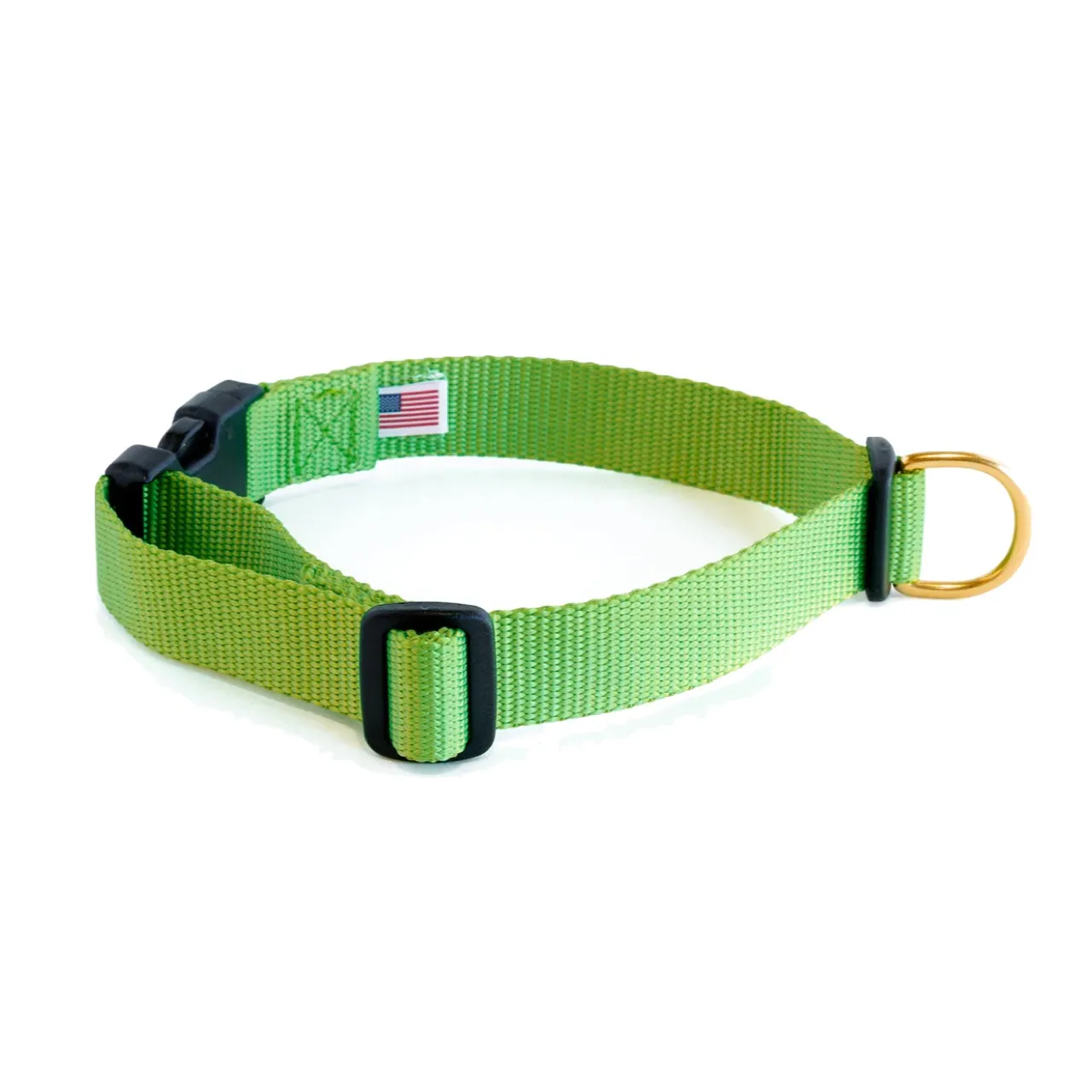 Dog Bone Adjustable Snap Collar Greenery (Lime Green)