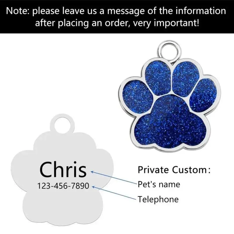 Engraved Pet ID Collar Tag