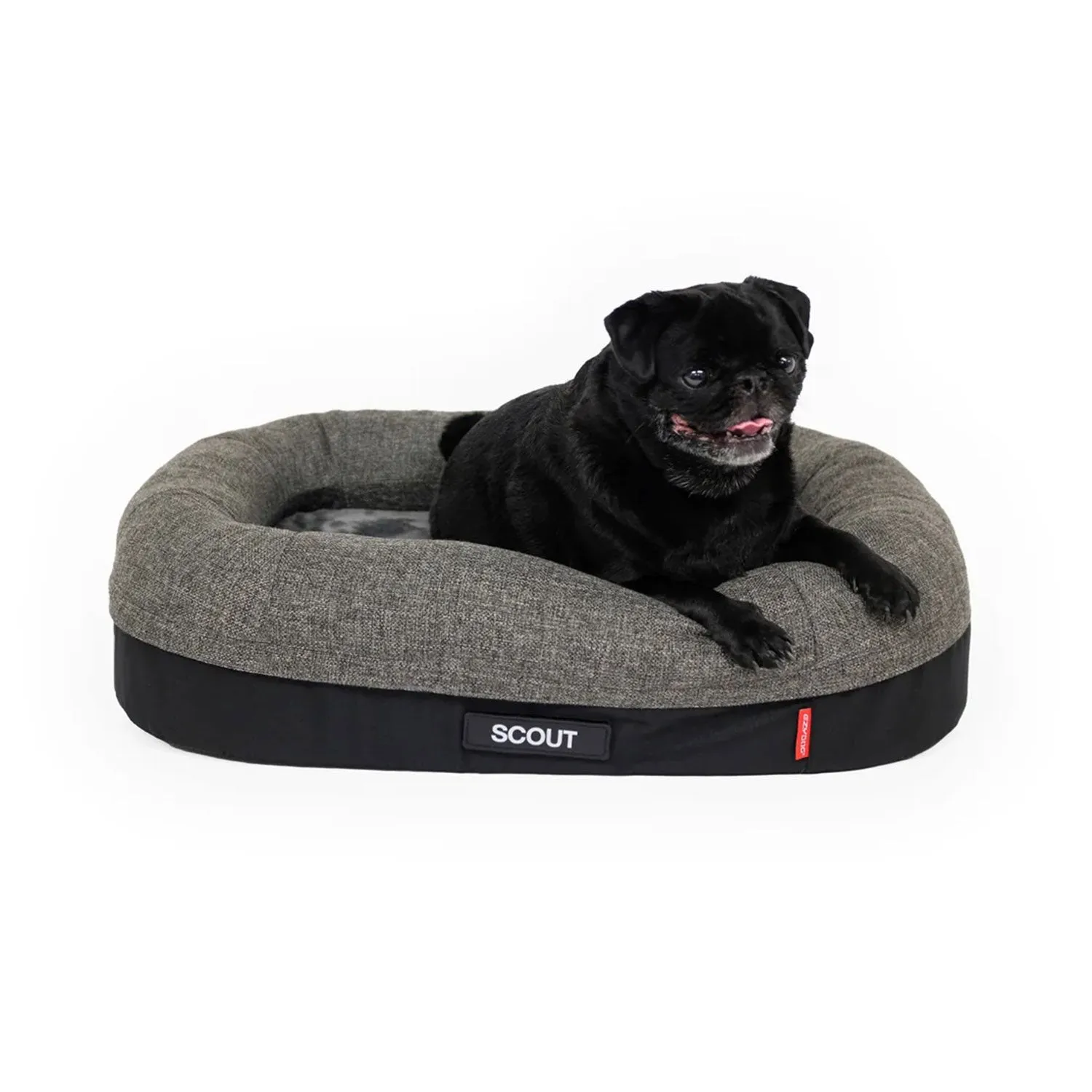 EzyDog 2 in 1 Ortho Calm Elite Bed Charcoal / Black