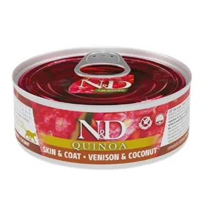 Farmina Quinoa Venison Coconut Skin & Coat Wet Cat Food 2.8oz