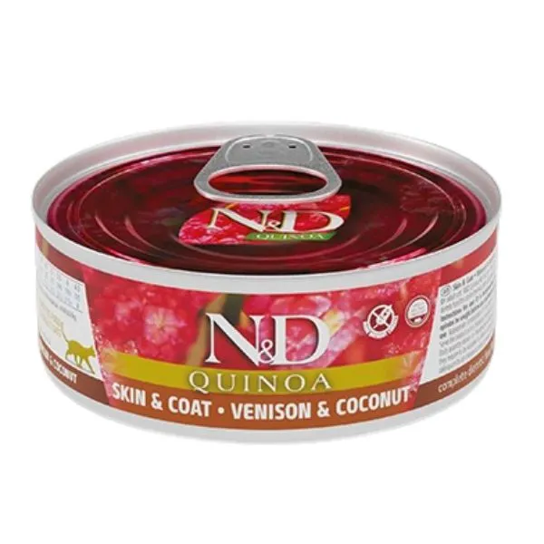 Farmina Quinoa Venison Coconut Skin & Coat Wet Cat Food 2.8oz