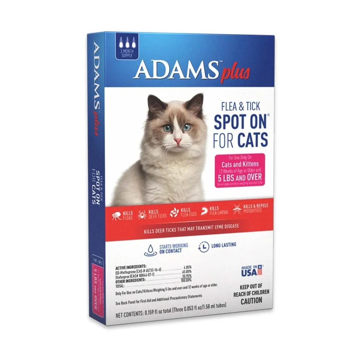 Flea & Tick Spot On Cat - Over 5lb