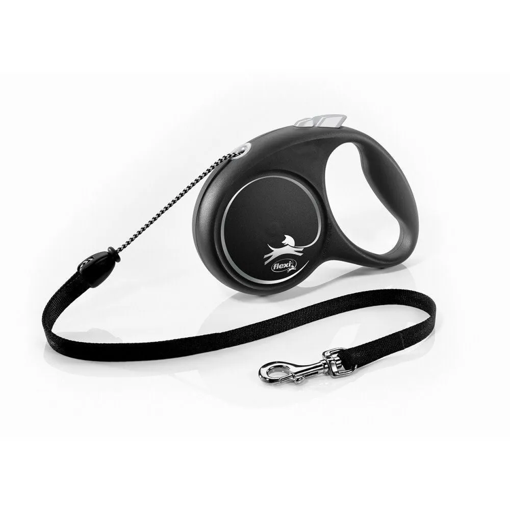 Flexi 5m Medium Black Design Retractable Dog Lead