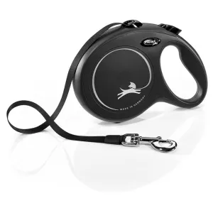 Flexi 8m Large Black New Classic Tape Retractable Dog Lead