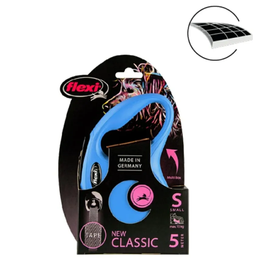 Flexi New Classic Tape Leash (Blue)