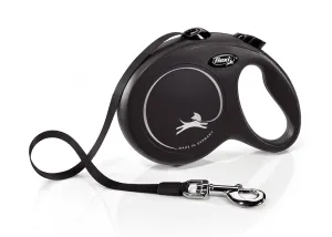 Flexi New Classic Tape Retractable Lead Black 5m