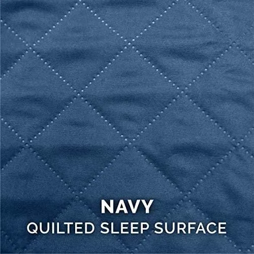 FurHaven Pet Dog Bed | Orthopedic Quilted Sofa-Style Couch Pet Bed for Dogs & Cats, Navy, Jumbo