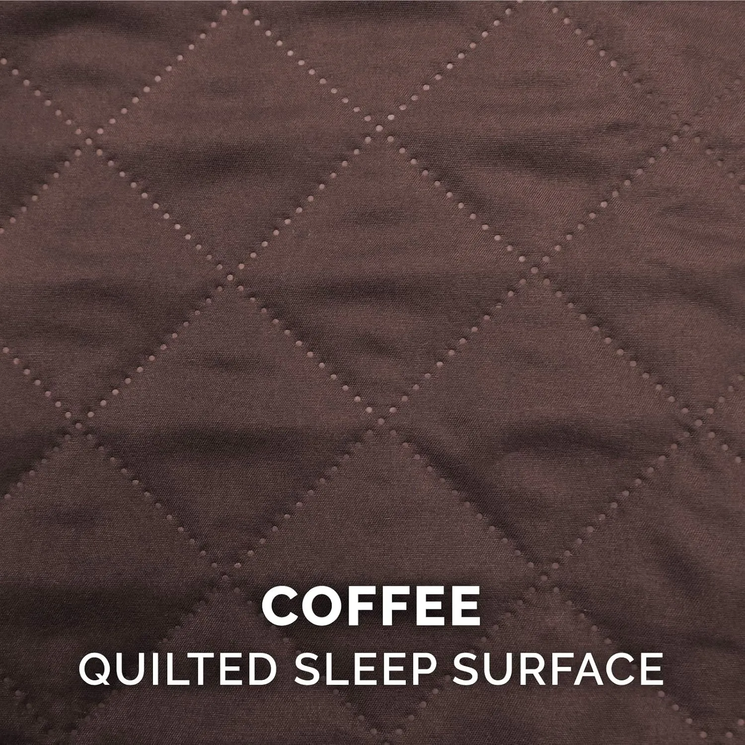 Furhaven Replacement Dog Bed Cover Quilted Sofa-Style, Machine Washable - Coffee, Jumbo Plus (XX-Large)