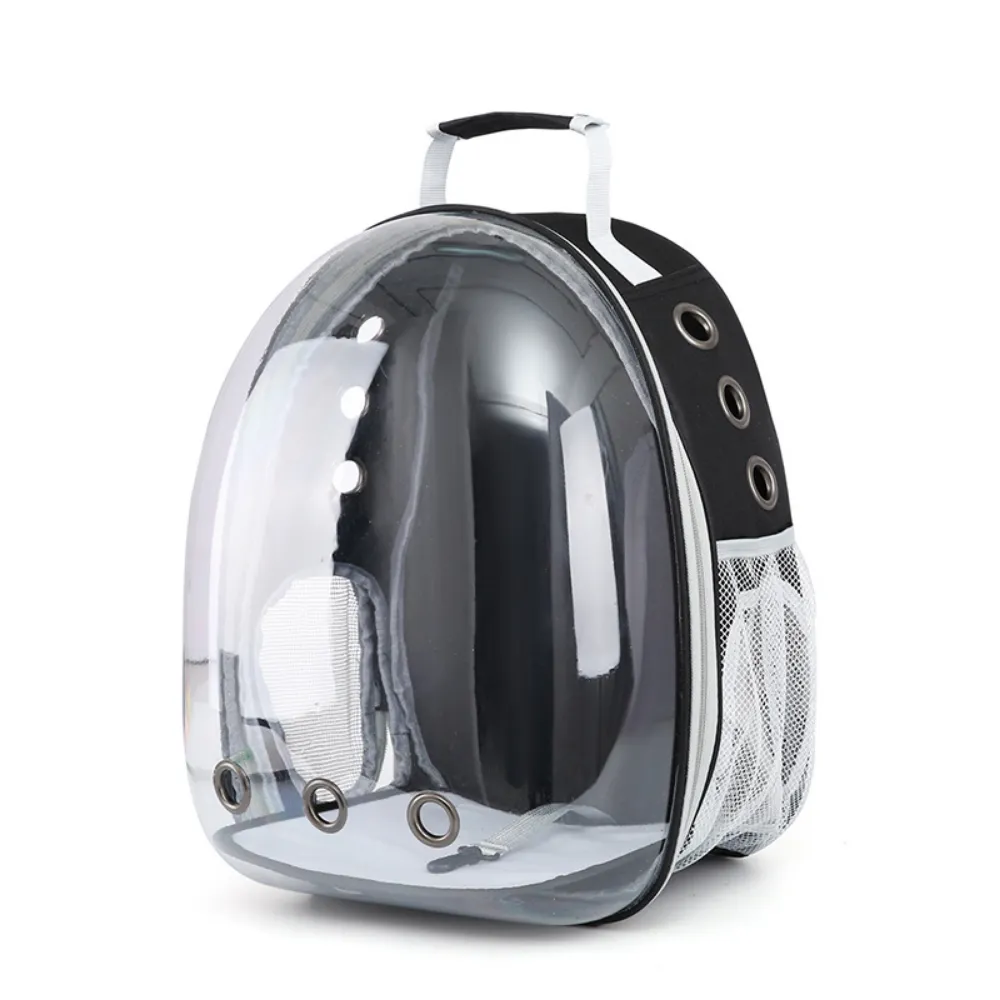 Habibi Pets Transparent Pet Backpack - Black