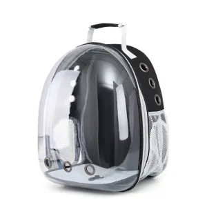 Habibi Pets Transparent Pet Backpack - Black