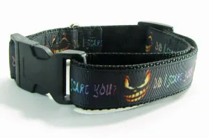 Horror dog collar handmade adjustable buckle collar 1"wide or leash Petcollarshandmade