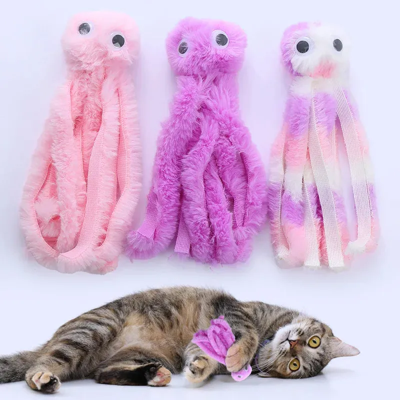 Interactive Catnip Octopus Plush Toy