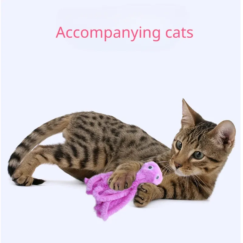 Interactive Catnip Octopus Plush Toy