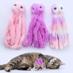 Interactive Catnip Octopus Plush Toy