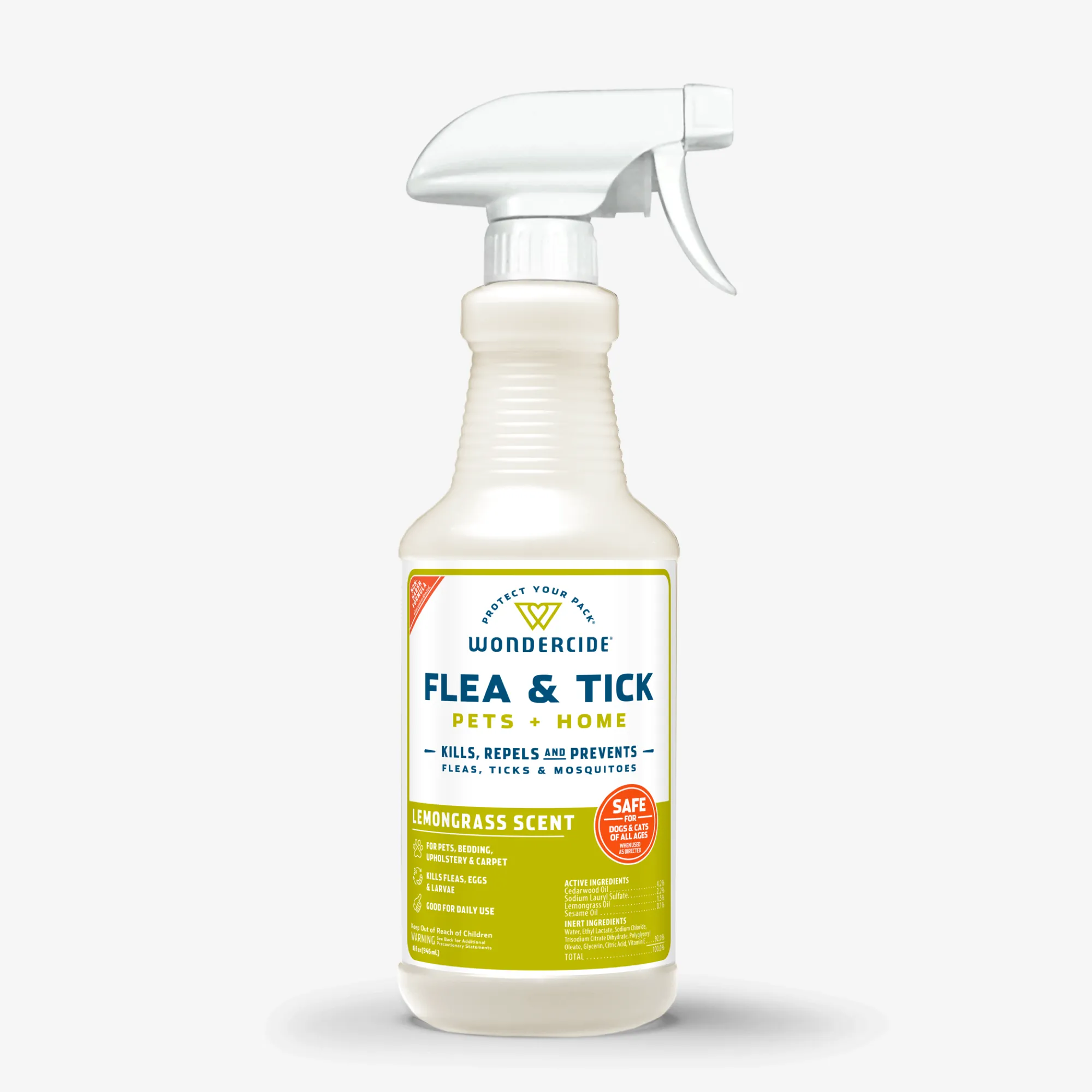 Lemongrass Flea & Tick Spray for Pets   Home with Natural Essential Oils