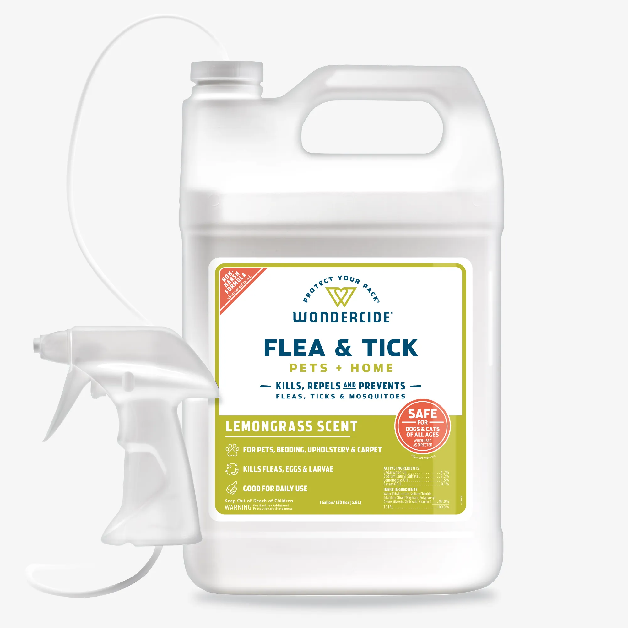 Lemongrass Flea & Tick Spray for Pets   Home with Natural Essential Oils