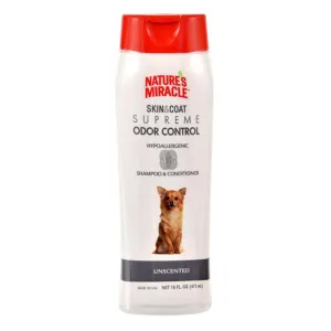 Natures Miracle Supreme Odor Control Hypoallergenic Shampoo Plus Conditioner 16oz