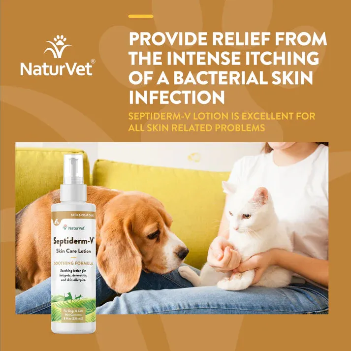 NaturVet Septiderm-V Skin Care Lotion Spray 8 fl.oz