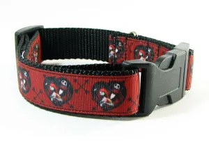Nightmare Before Christmas dog collar handmade adjustable buckle collar 1" wide Petcollarshandmade