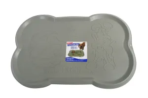 Omega Paw Hungry Dog Pet Food Mat [Grey]