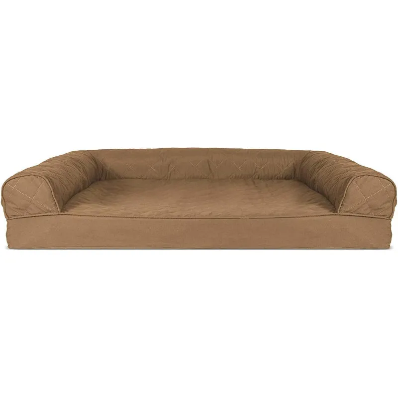 Orthopedic Dog Bed With Washable Cover And Removable Bolsters