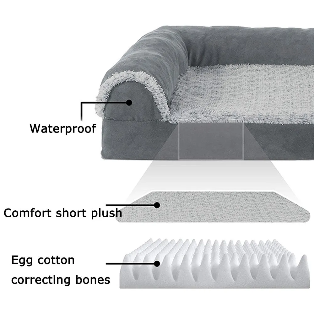 PAWS ASIA Suppliers Premium Luxury Soft Extra Large Waterproof Dog Orthopedic Bed Sofa