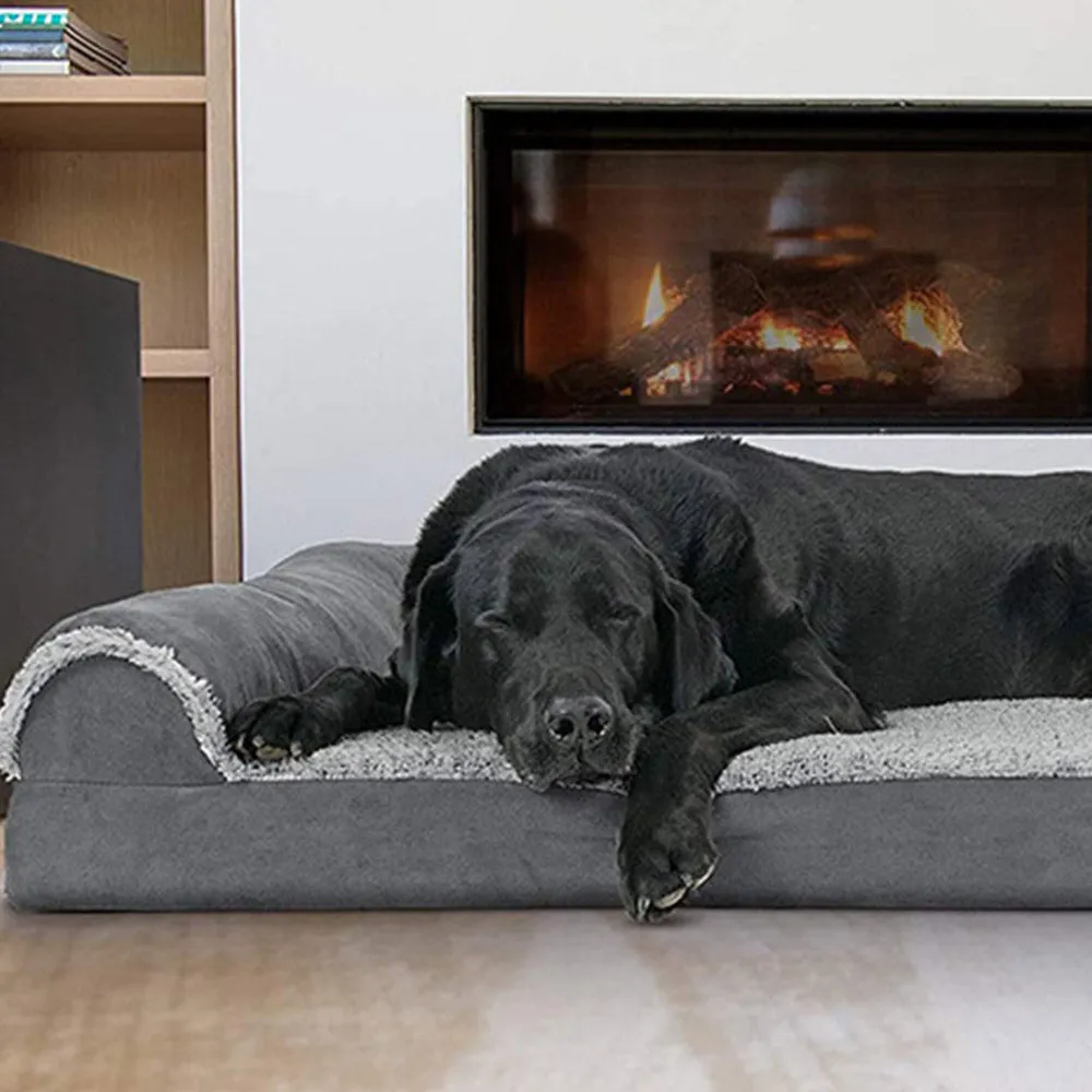 PAWS ASIA Suppliers Premium Luxury Soft Extra Large Waterproof Dog Orthopedic Bed Sofa