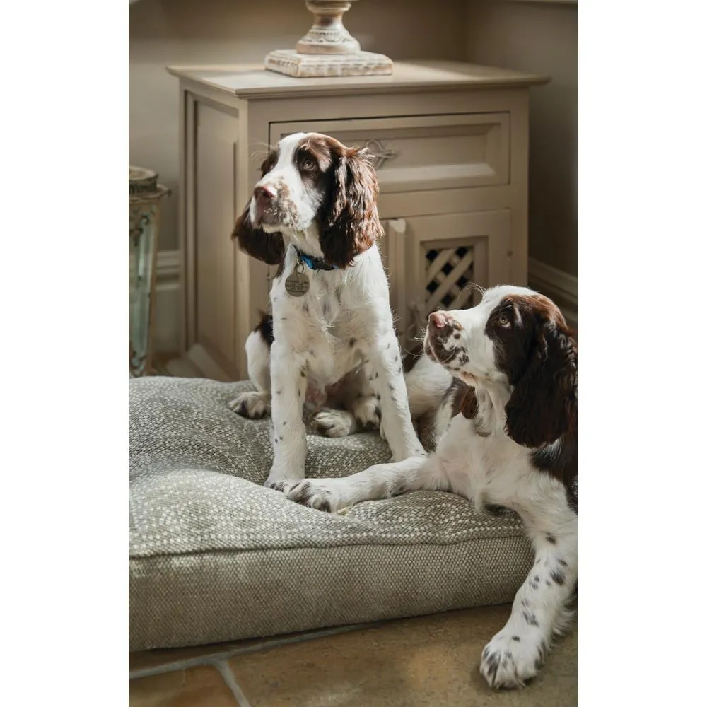 Pet Bed Dot Floral Natural