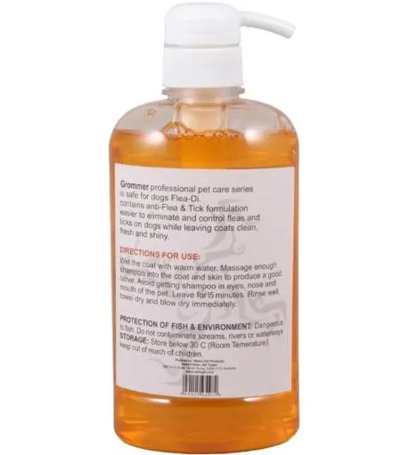 Remu Dog Groomer Shampoo Flea & Tick with Conditioner 600ml