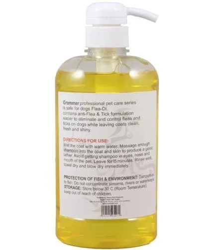 Remu Dog Groomer Shampoo Flea & Tick with Conditioner 600ml