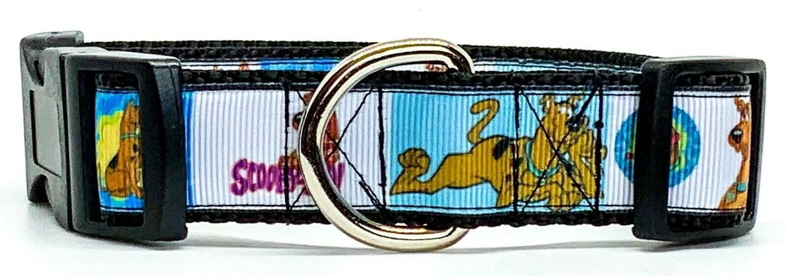 Scooby Doo dog collar handmade adjustable buckle collar 1" wide or leash Petcollarshandmade