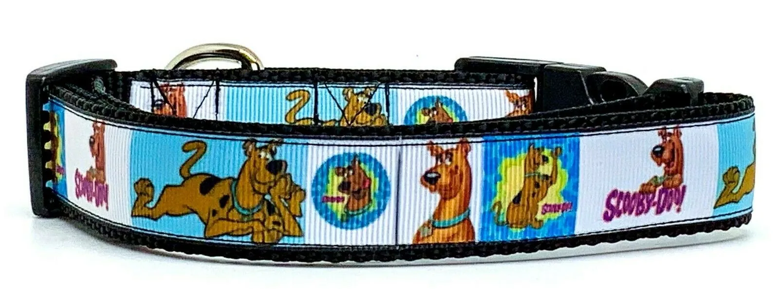 Scooby Doo dog collar handmade adjustable buckle collar 1" wide or leash Petcollarshandmade