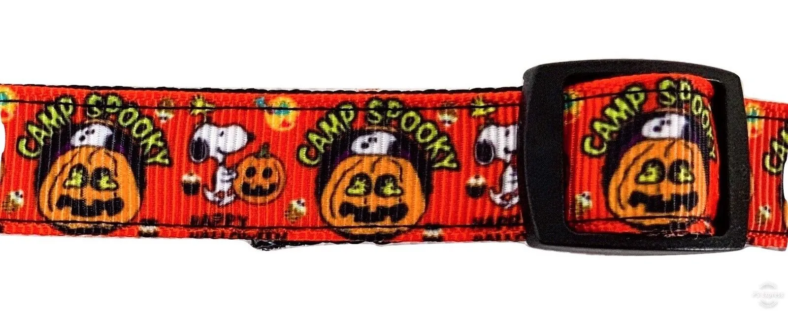 Snoopy Halloween dog collar adjustable buckle collar 5/8" wide or leash Petcollarshandmade