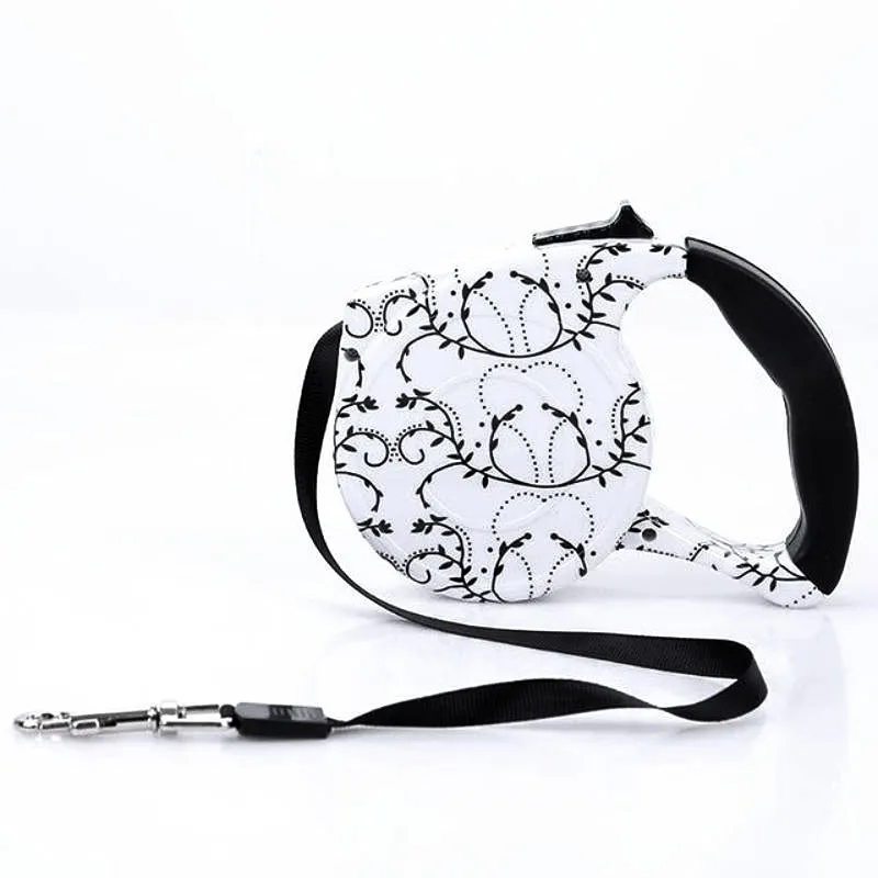 Swirling Vine Retractable Dog Leash
